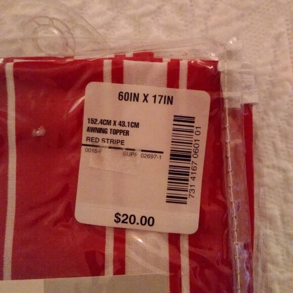 JC PENNEY HOME COLLECTION VALANCE - AWNING TOPPER - Picture 2 of 5